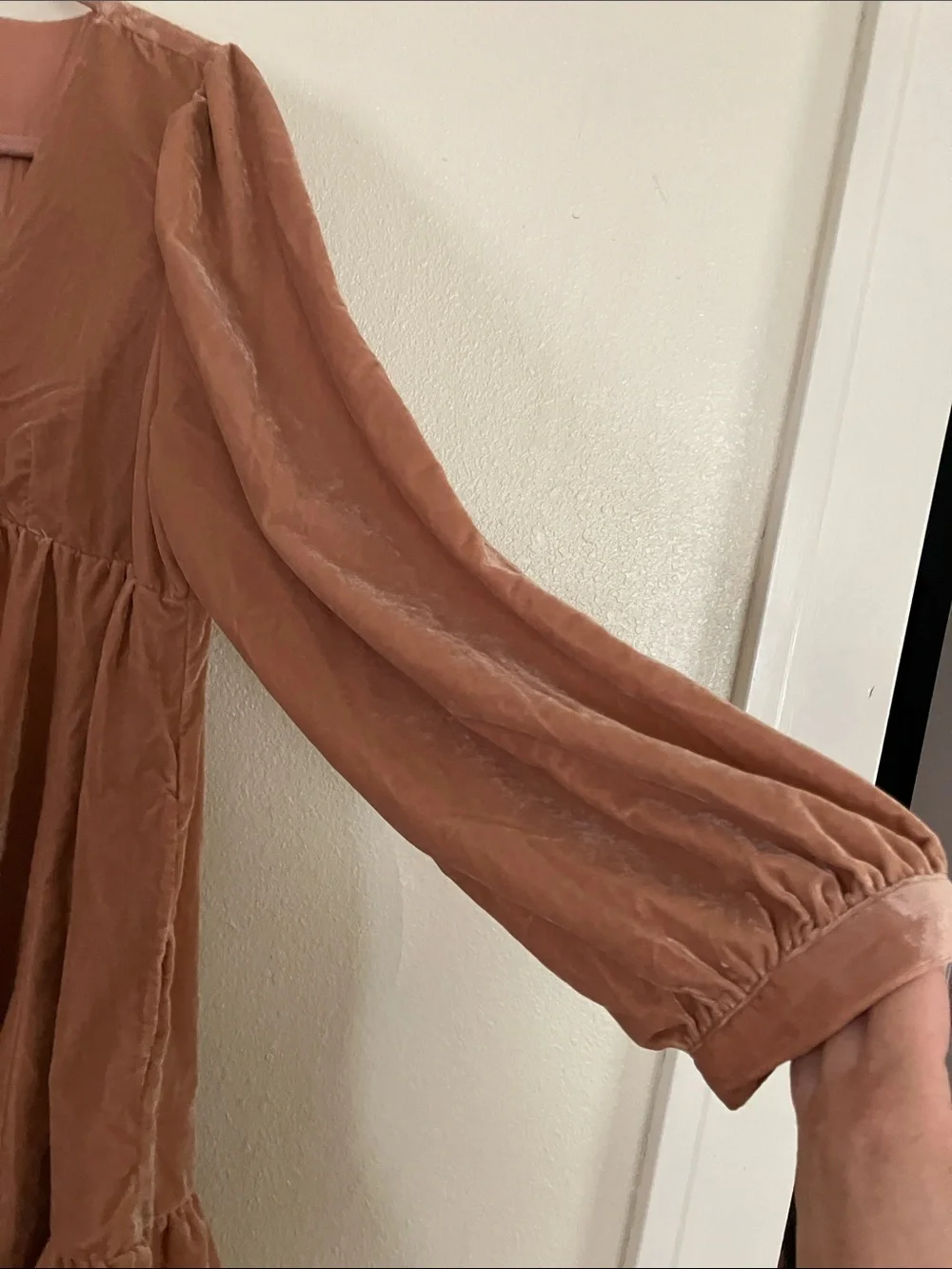 Free People Estella Velvet Mini Dress, L